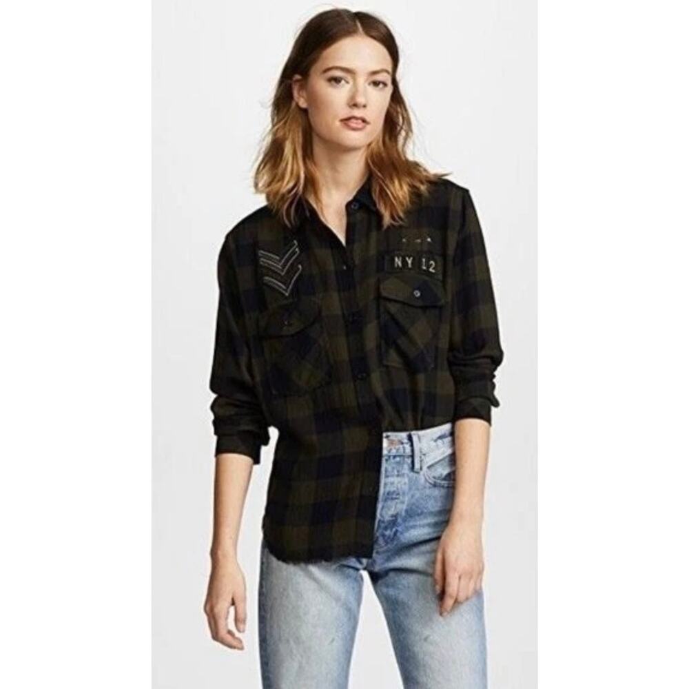 Rails Plaid Pepper Button Up Shirt Juniper Black Size Small - Picture 1 of 9